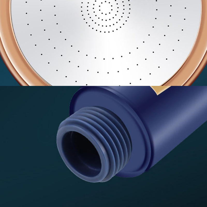 Round Hand Shower Adjustable Water Flow Wall-Mount Showerhead