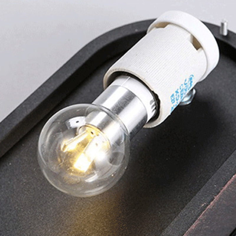 Industrial Style Aluminum Vanity Light Ellipse Shape Vanity Lamp for Shower Room