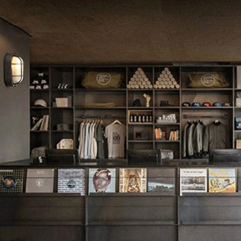 Industrial Style Aluminum Vanity Light Ellipse Shape Vanity Lamp for Shower Room