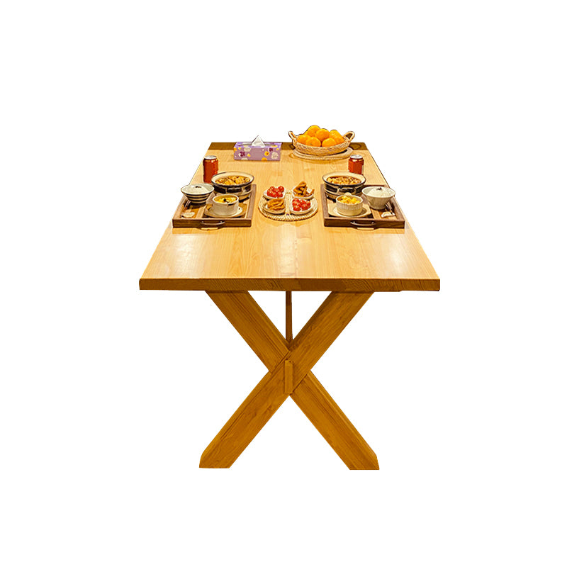 Trestle Base Dining Room Table Wood Dining Table for Dining Room
