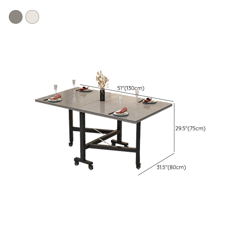 Modern Extendable Table Rectangle Dining Table for Dining Room