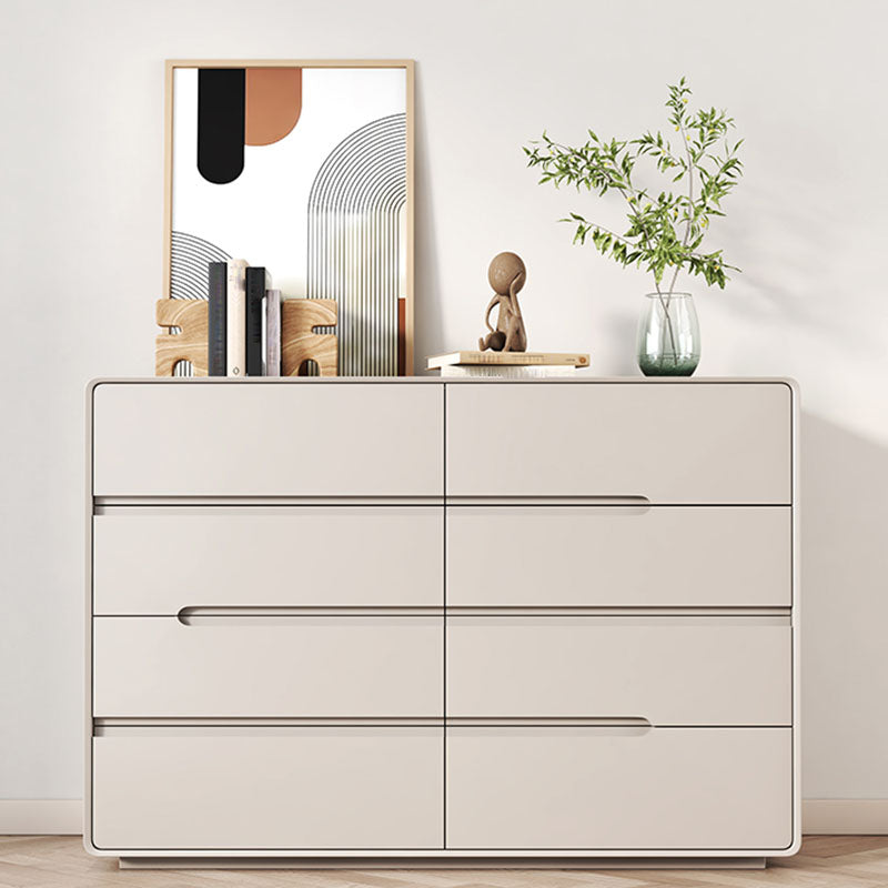 Modern Horizontal Double Dresser Wood Storage Dresser for Bedroom