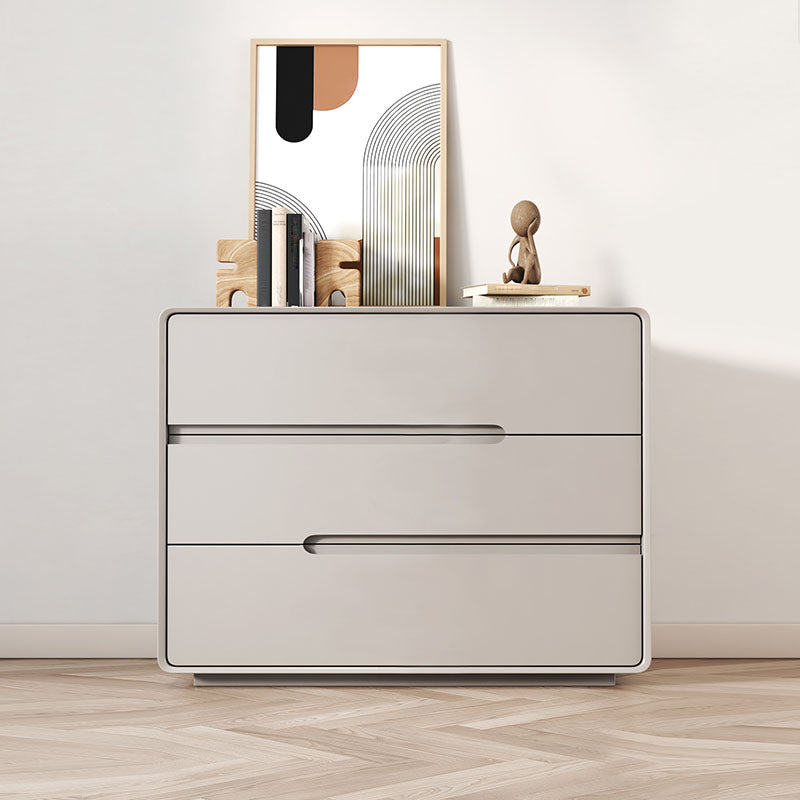Modern Horizontal Double Dresser Wood Storage Dresser for Bedroom