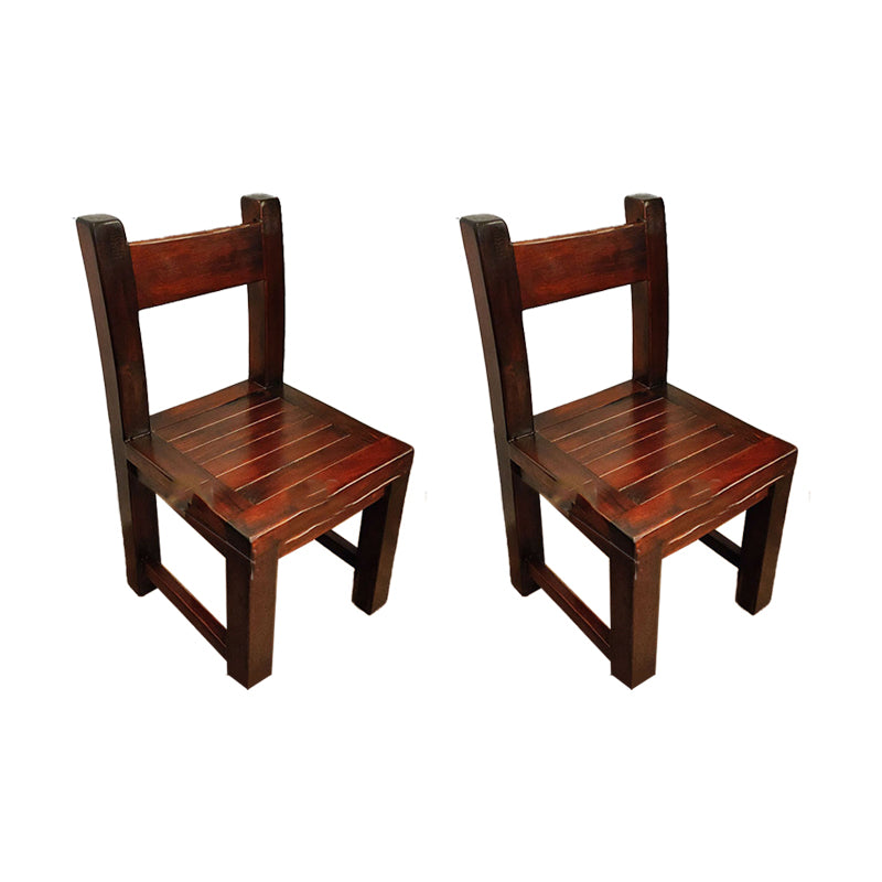 Open Back Dining Side Chair Traditional Solid Wood Dining Chair