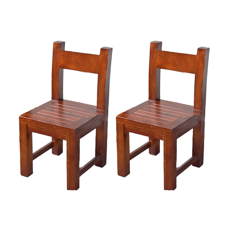 Open Back Dining Side Chair Traditional Solid Wood Dining Chair