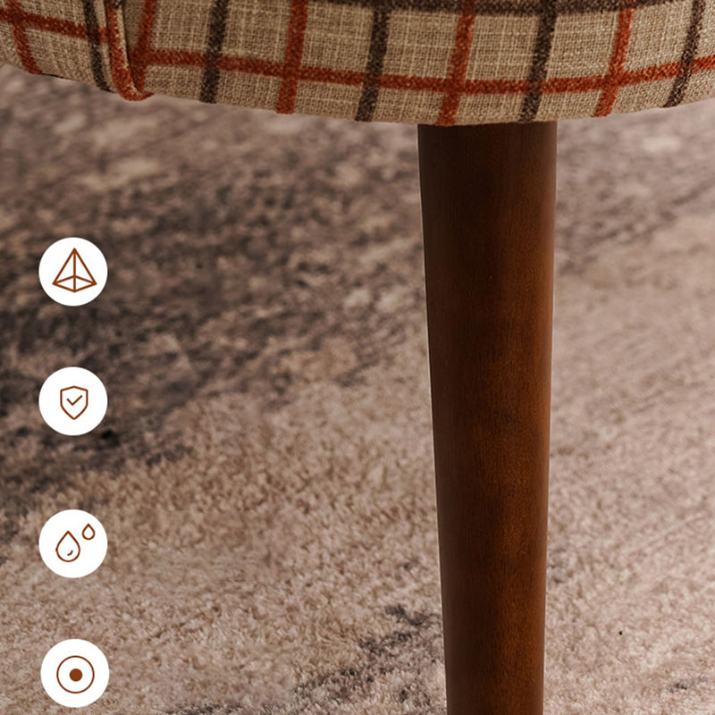 Fabric Wooden Lounge Chair Arms Included Side Chair for Living Room