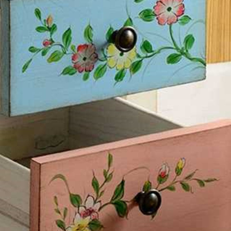 Traditional Vertical Combo Dresser Wood Storage Bachelor Chest for Home