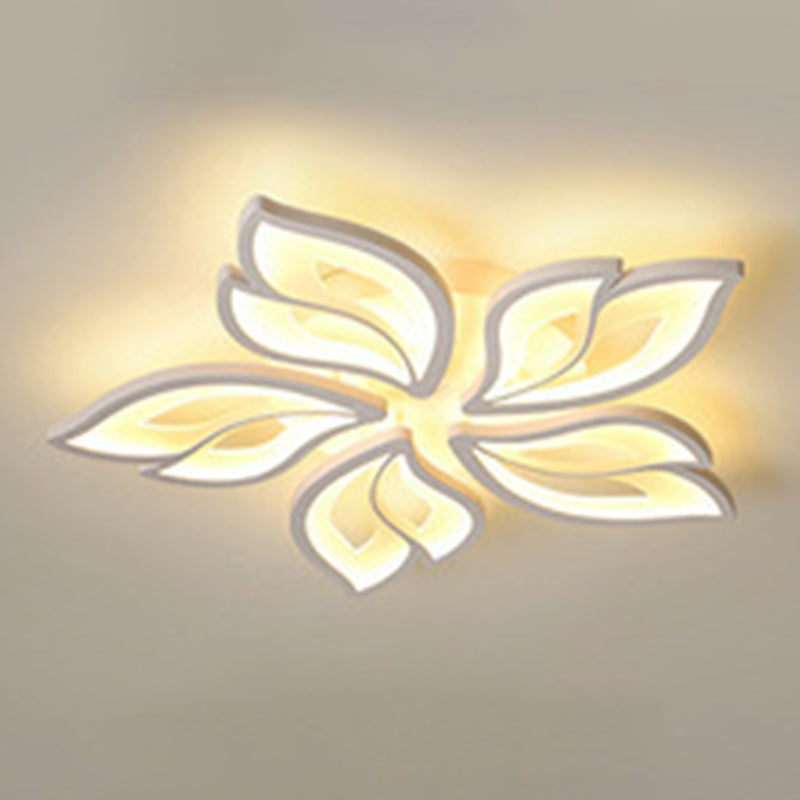Metal Geometric Flush Mount Fixture Contemporary Flush Light Fixture for Living Room
