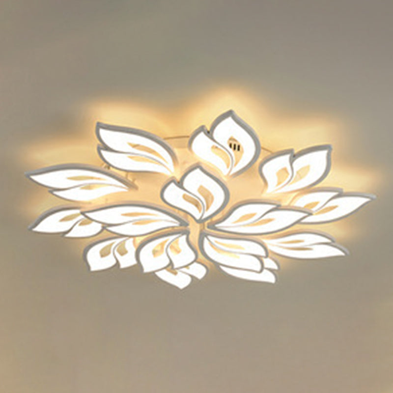 Metal Geometric Flush Mount Fixture Contemporary Flush Light Fixture for Living Room