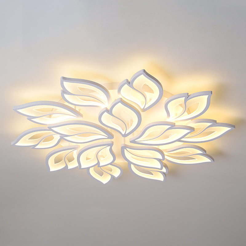 Metal Geometric Flush Mount Fixture Contemporary Flush Light Fixture for Living Room
