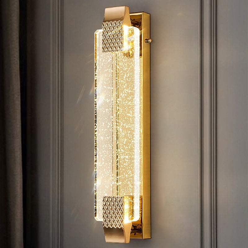 Modern Style Wall Lamp LED Wall Mount Lamp with Crystal Shade for Bedroom