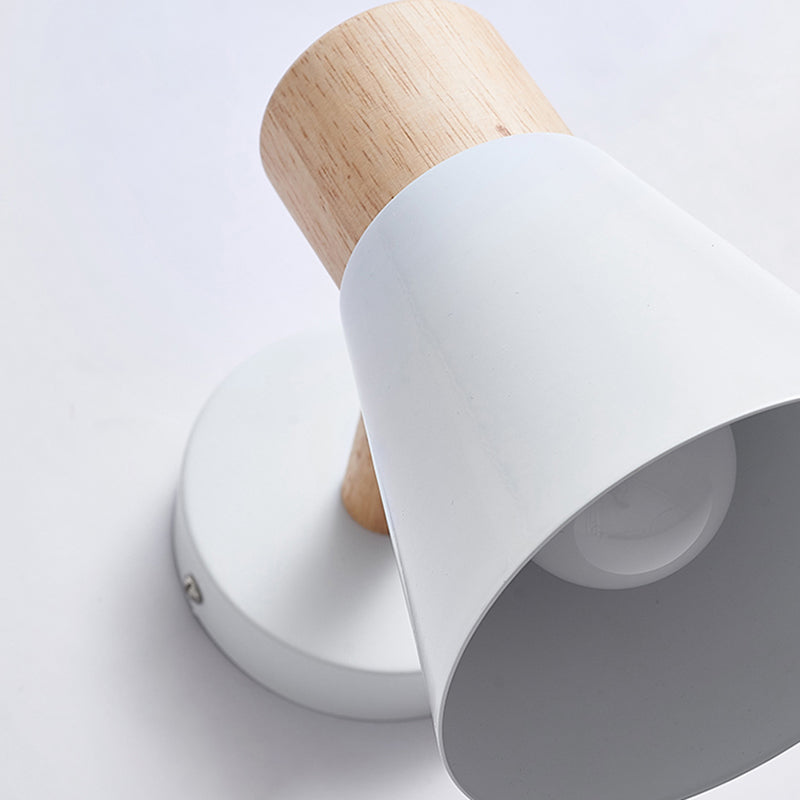 Modern Metal Wall Sconce Lighting White Wall Mounted Lights for Bedroom