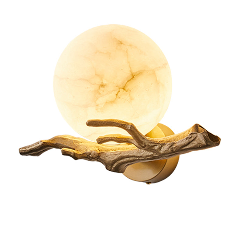 Glass Wall Light Sconces Modern 1-Light Shape Wall Light Fixtures for Bedroom