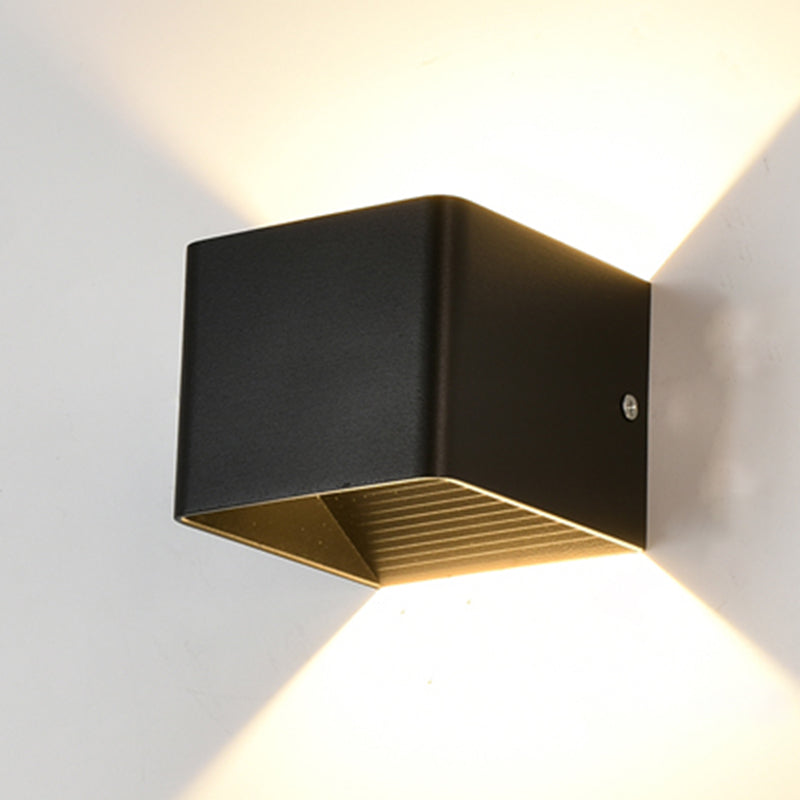 Metal Sconce Light Fixtures Black/White Wall Mounted Lights for Outdoor