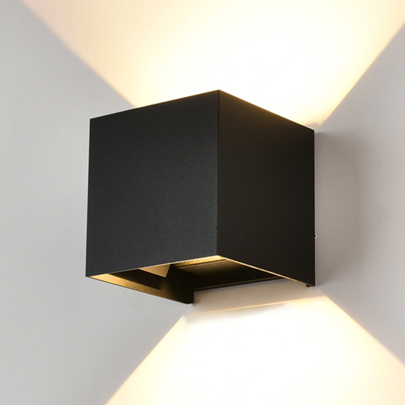 Metal Sconce Light Fixtures Black/White Wall Mounted Lights for Outdoor