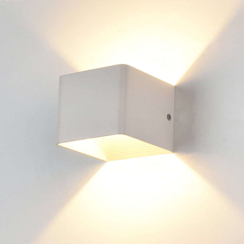 Metal Sconce Light Fixtures Black/White Wall Mounted Lights for Outdoor