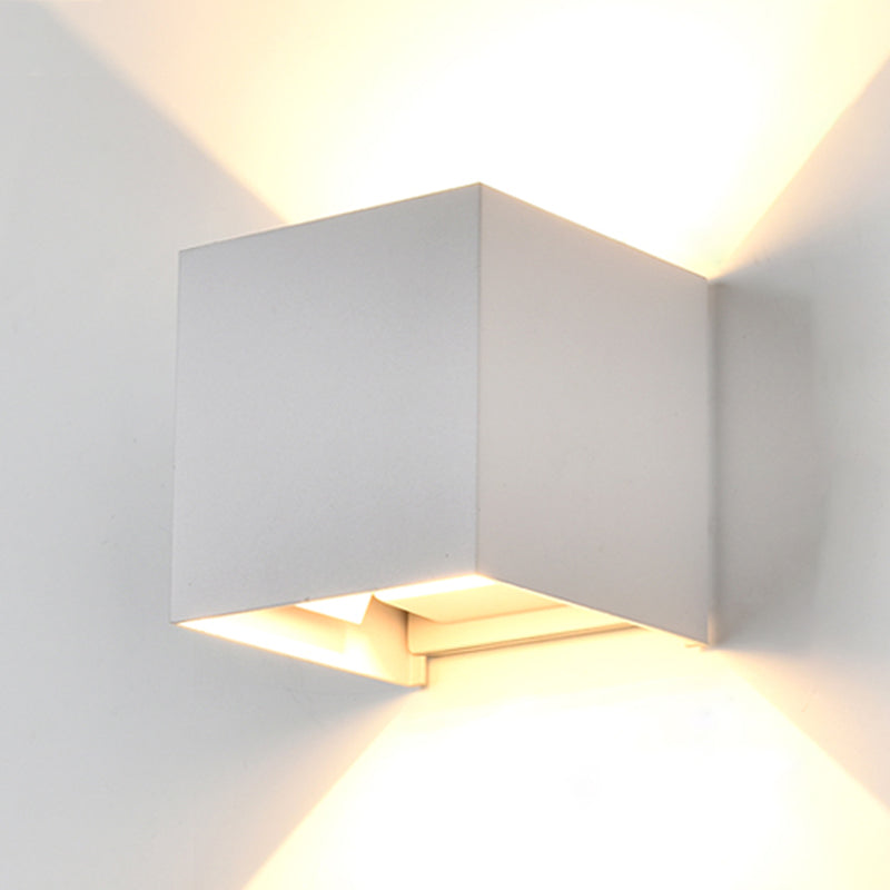 Metal Sconce Light Fixtures Black/White Wall Mounted Lights for Outdoor