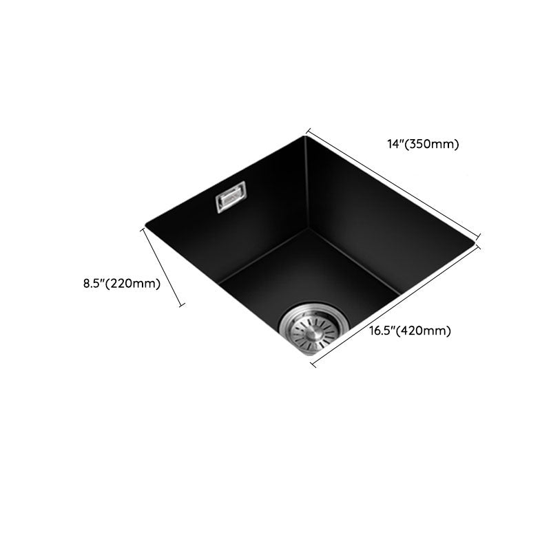 Quartz Kitchen Bar Sink Single Bowl Kitchen Bar Sink with Drain Assembly