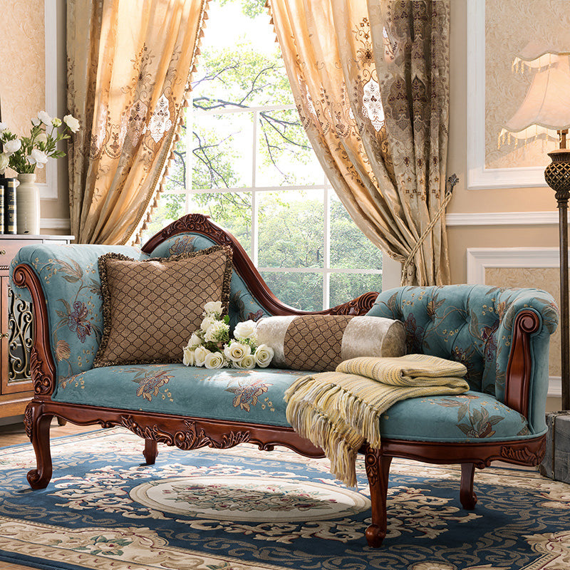 Traditional Chaise Lounge Couch Tufted Chaise Lounge for Bedroom