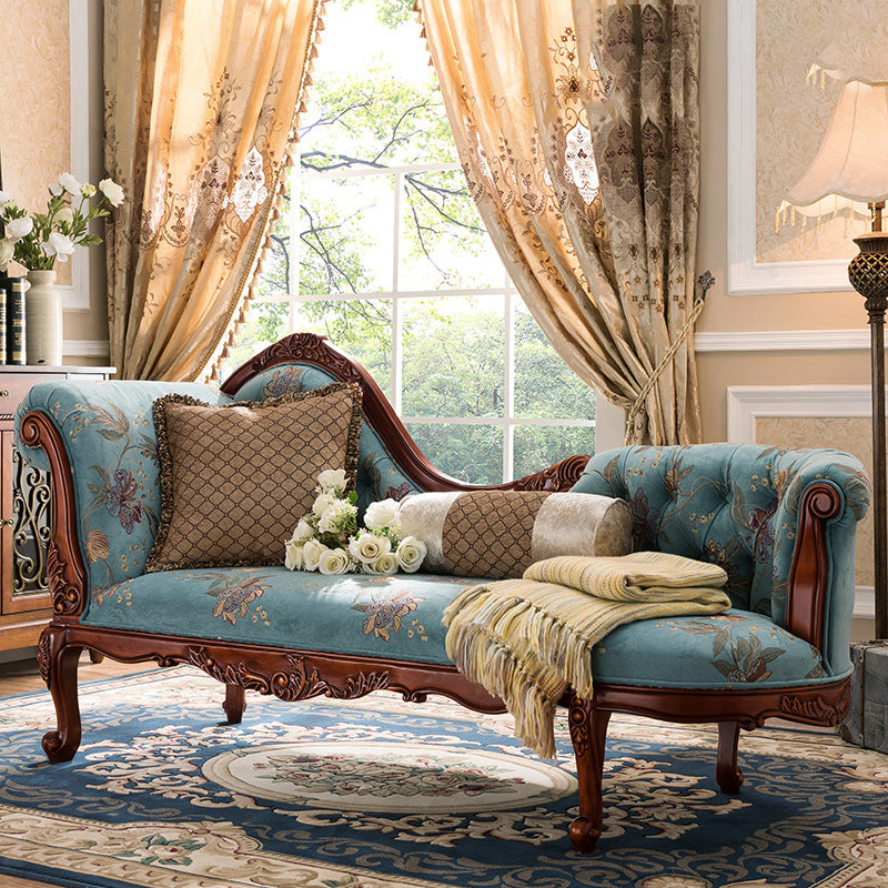 Traditional Chaise Lounge Couch Tufted Chaise Lounge for Bedroom