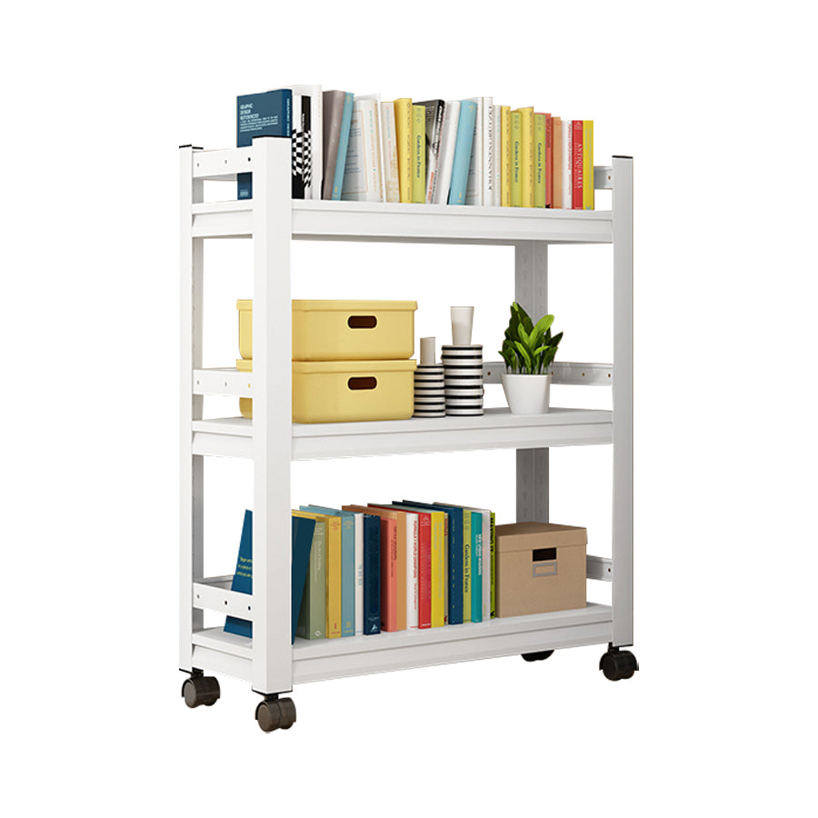 Contemporary Metal Book Shelf Freestanding Standard Kids Bookcase