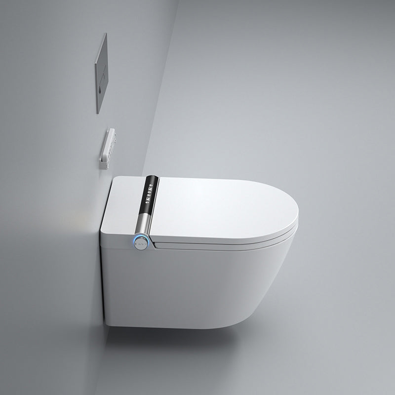Foot Sensor Wall Hung Toilet Set Shatterproof Wall Mounted Bidet