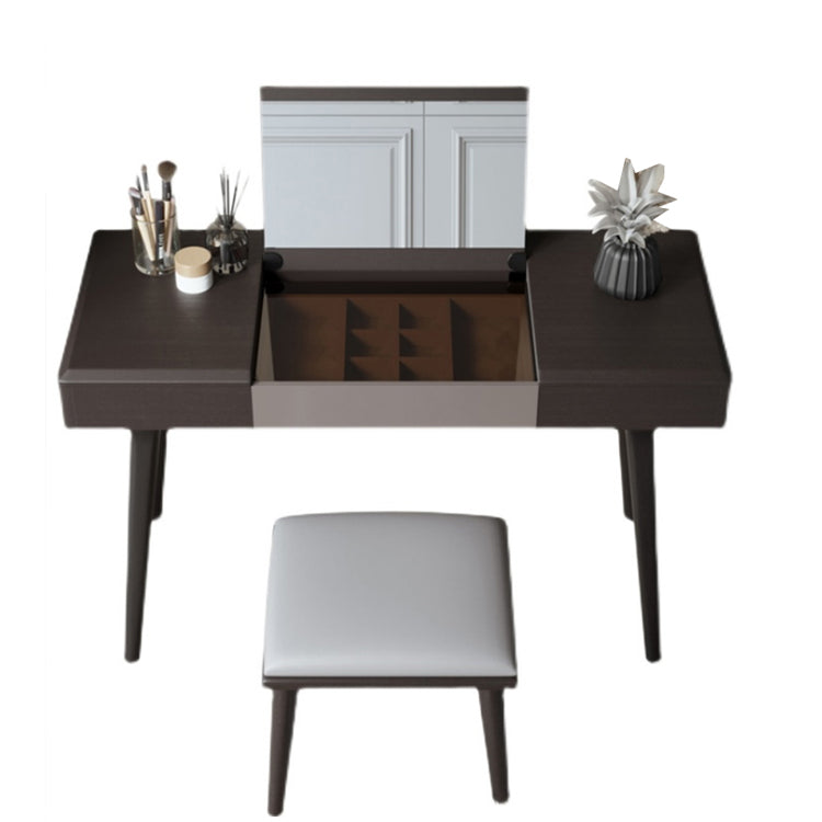 Contemporary Bedroom Makeup Vanity Desk Glass Vanity Dressing Table with Drawer