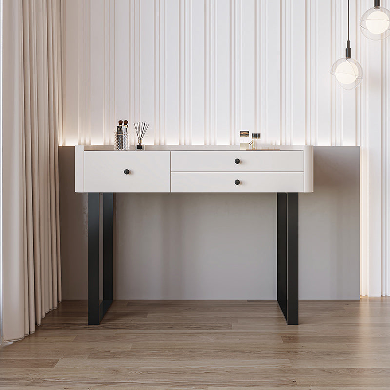 Contemporary Bedroom Makeup Vanity Desk Table Stone Vanity Dressing Table with Drawer