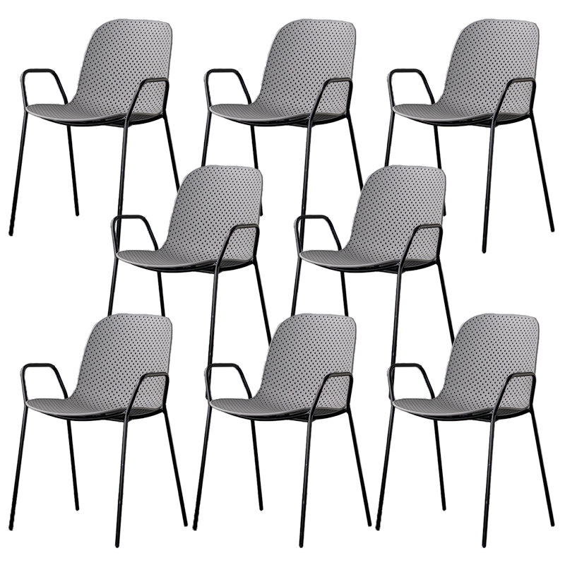 Contemporary Indoor/ Outdoor Chair Metal Dining Armchair Side Chair