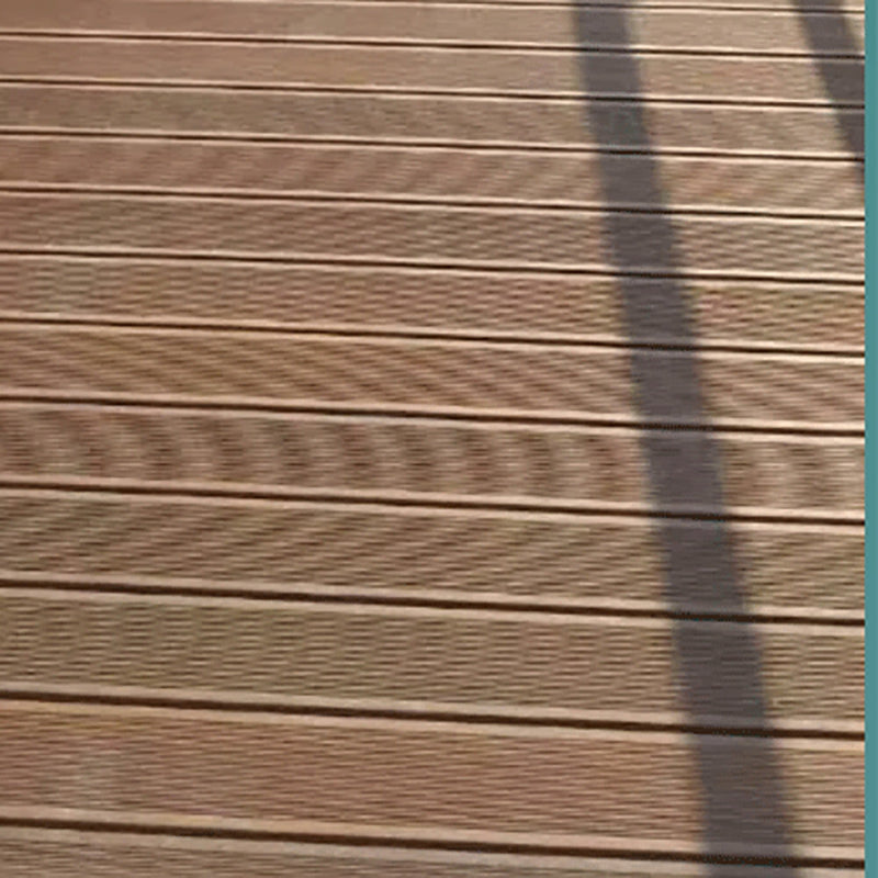 Outdoor Deck Tiles Striped Composite Wooden Snapping Deck Tiles