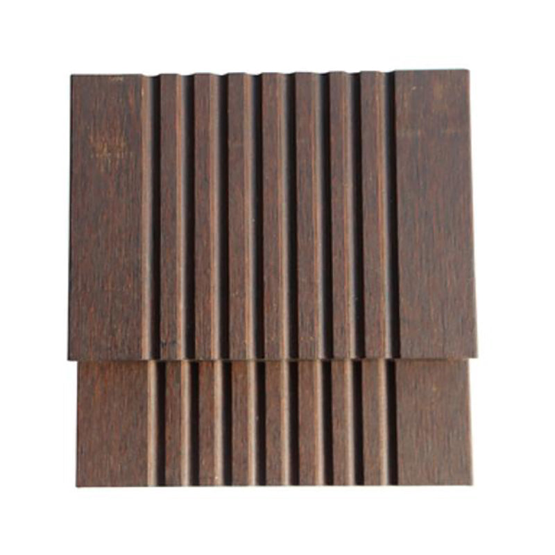 Outdoor Deck Tiles Composite Wooden Striped Detail Deck Tiles