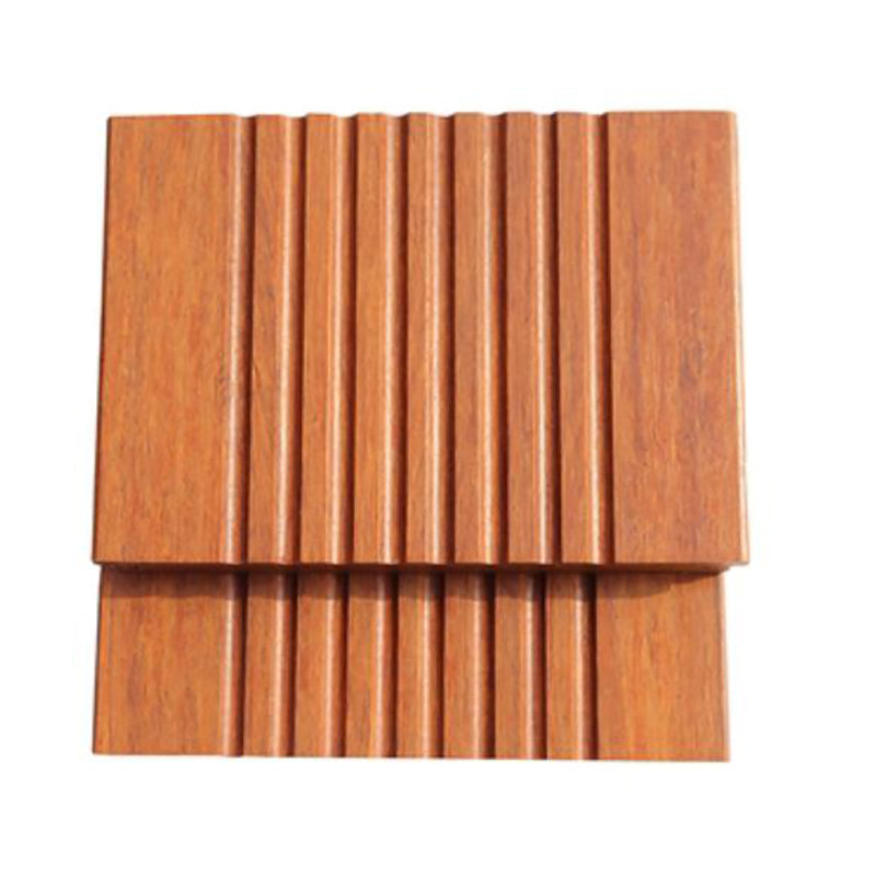 Outdoor Deck Tiles Composite Wooden Striped Detail Deck Tiles