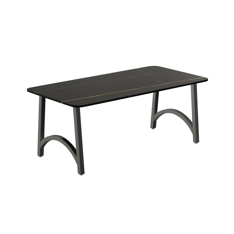 Modern Furniture 1/2/3/5/7/9 Pieces Sintered Stone Dining Set in Black