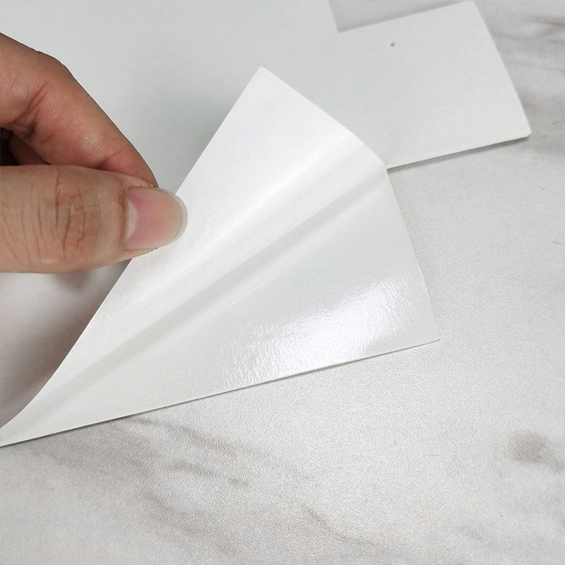 White Subway Tile Water-resistant PVC Peel & Stick Tile for Backsplash Wall