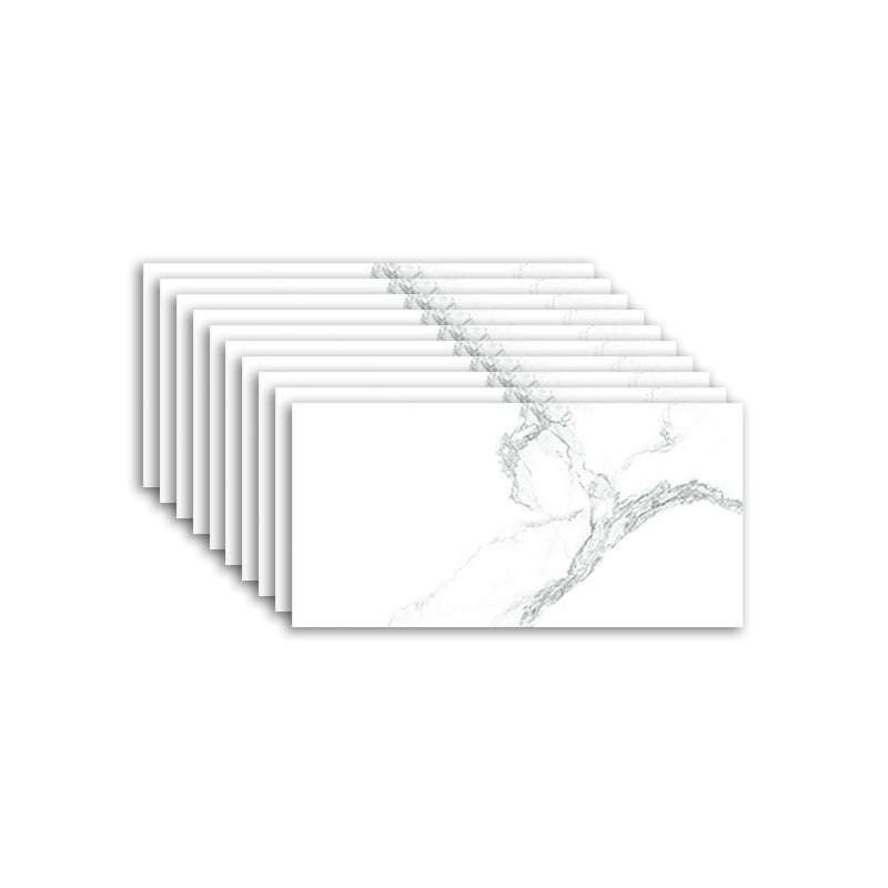 Rectangular Water-resistant Tile PVC Singular Peel & Stick Tile for Backsplash Wall