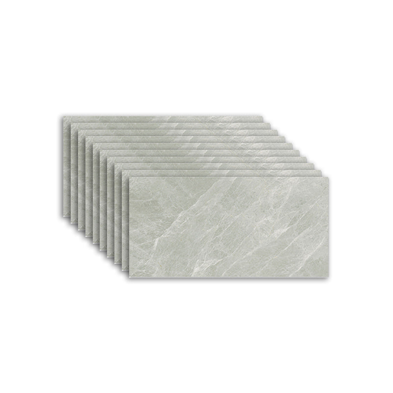 Rectangular Water-resistant Tile PVC Singular Peel & Stick Tile for Backsplash Wall