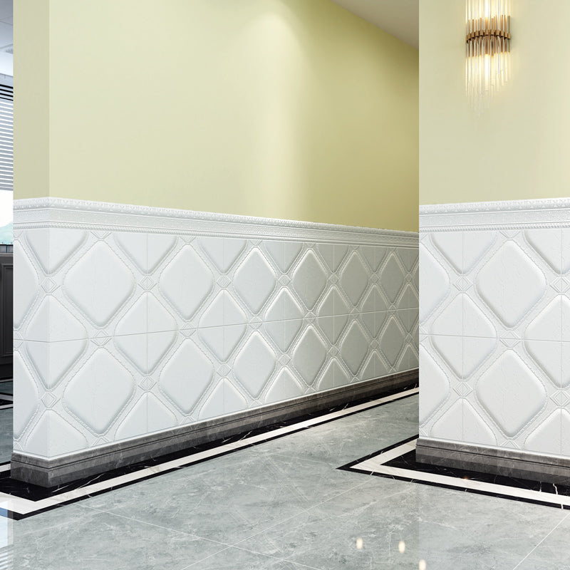 Modern Tin Backsplash Paneling Smooth Styrofoam Wall Ceiling