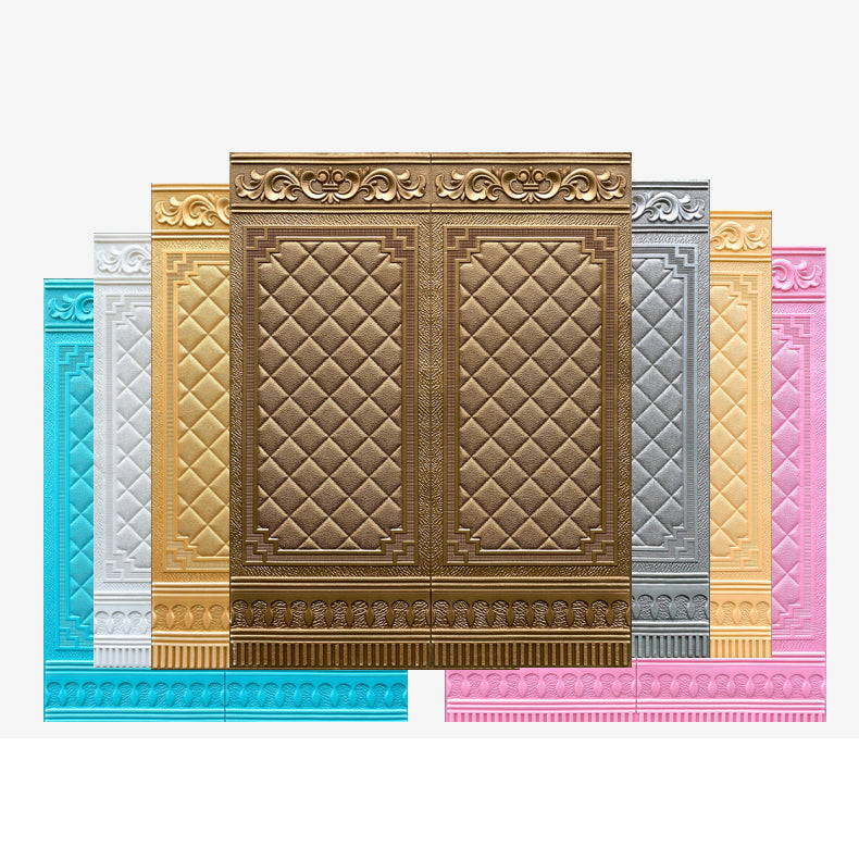 Wall Plank 3D Brick Bedroom and Living Room Wall Panels Set of 10