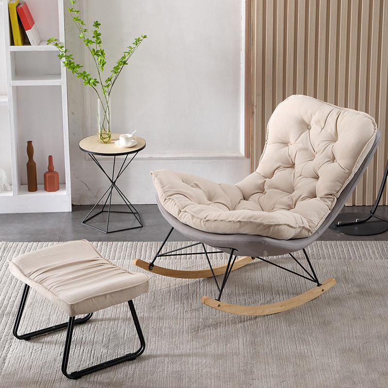 Leisure Light Luxury Rocking Chair Lounge Small Family Lazy Sofa Chair for Apartment