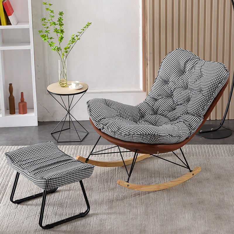 Leisure Light Luxury Rocking Chair Lounge Small Family Lazy Sofa Chair for Apartment