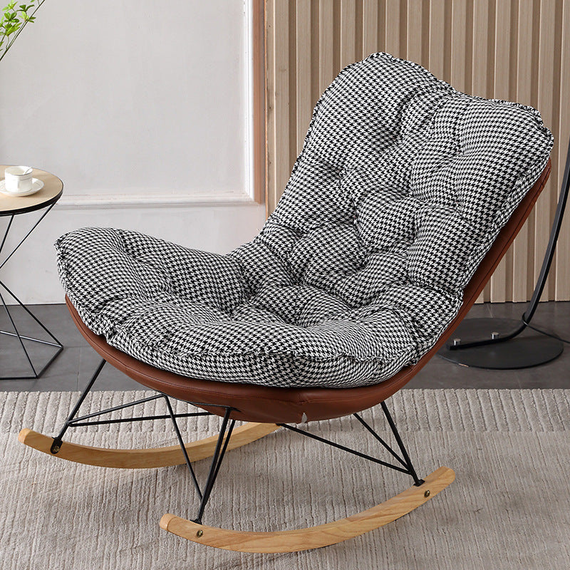 Leisure Light Luxury Rocking Chair Lounge Small Family Lazy Sofa Chair for Apartment