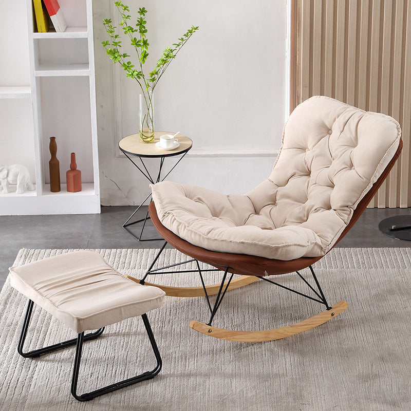 Leisure Light Luxury Rocking Chair Lounge Small Family Lazy Sofa Chair for Apartment