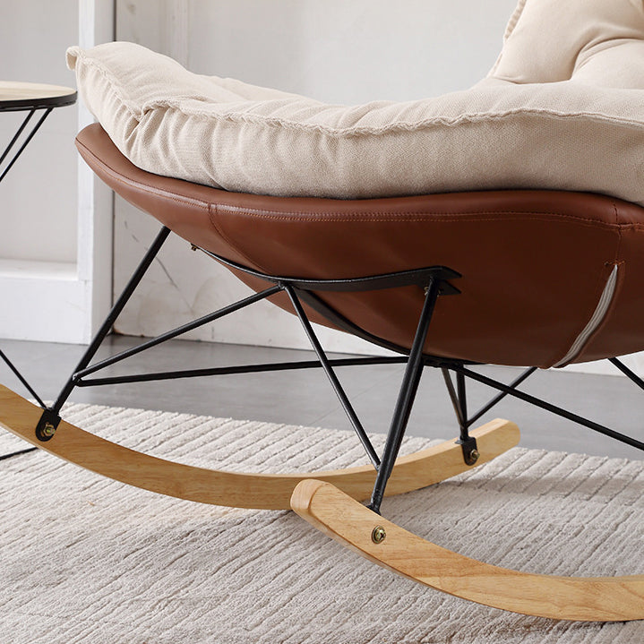 Leisure Light Luxury Rocking Chair Lounge Small Family Lazy Sofa Chair for Apartment