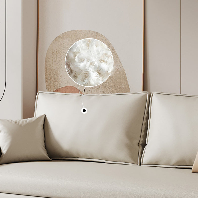 Scandinavian Folding Futon and Mattress Square Arms Futon Sleeper Sofa