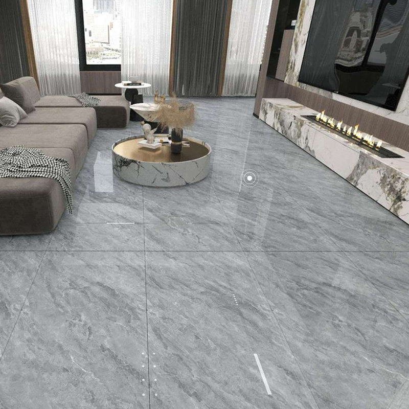Modern Rectangle White Singular Tile Marble Floor and Wall for Bathroom