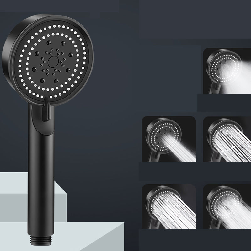 Round Hand Shower Adjustable Spray Pattern Wall-Mount Showerhead