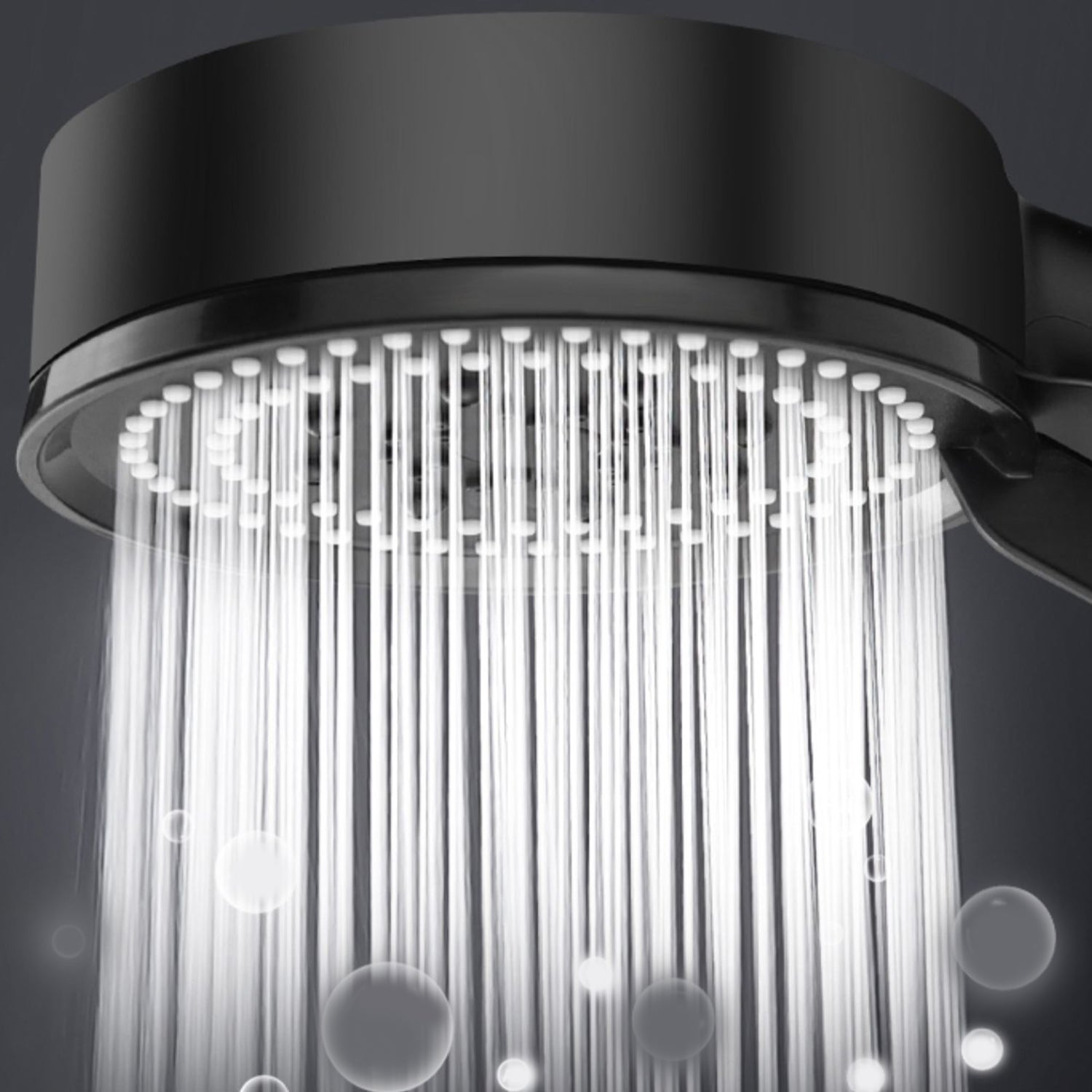 Round Hand Shower Adjustable Spray Pattern Wall-Mount Showerhead