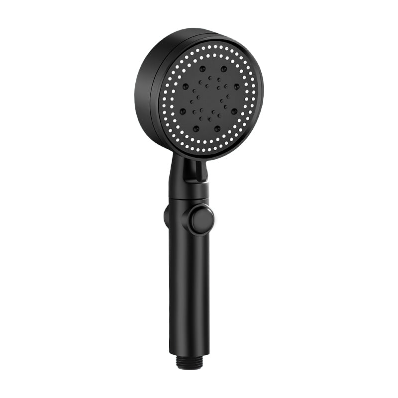 Contemporary Round Hand Shower Adjustable Spray Pattern Wall-Mount Showerhead