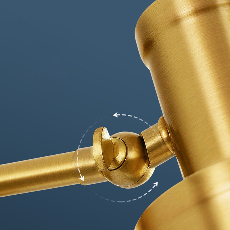 Nordic Style Copper Vanity Light Cylinder Shape Vanity Lamp for Shower Room