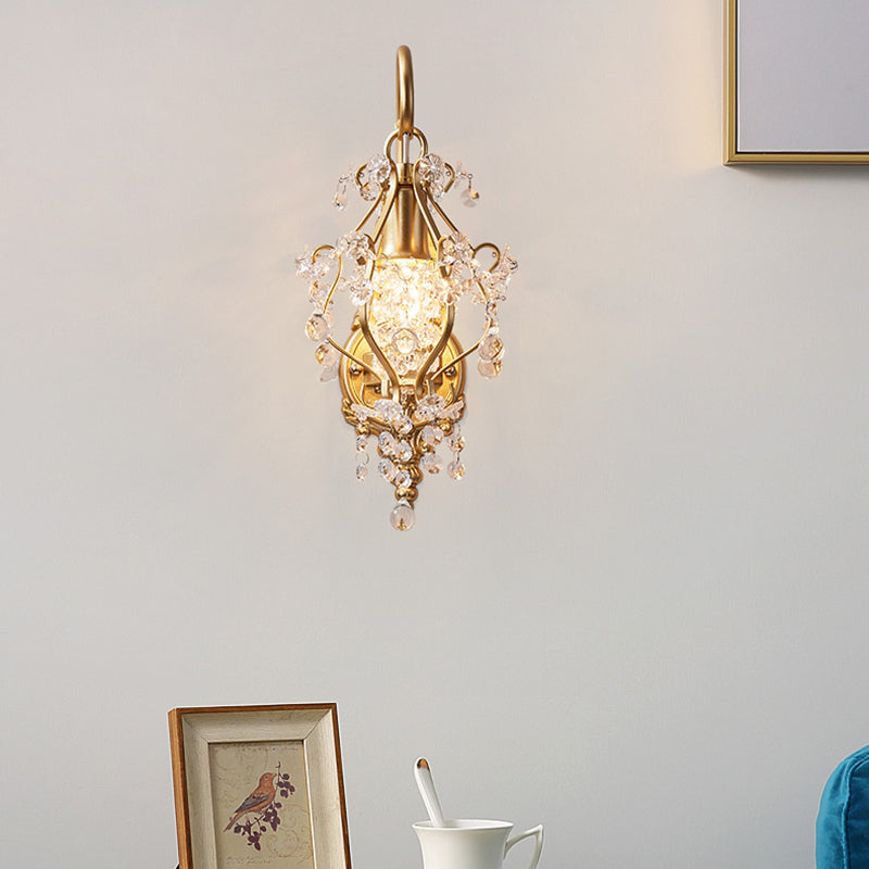 Nordic Style Crystal Vanity Light Geometry Shape Vanity Lamp for Shower Room